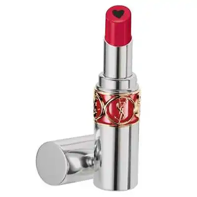 Yves Saint Laurent - Volupte Plump-in-Color Lipstick -  No 6 LUNATIC RED • £15