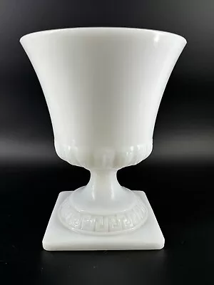 E.O. Brody Co. Vintage White Milk Glass Tall Footed Vase/Planter/ Grecian Urn • $14.99