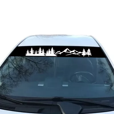 SUV Car Front Windshield Sunshade Decal Window Tree Mountain Sticker Waterproof • $13.40