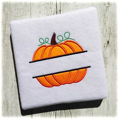 Monogram Pumpkin Applique Machine Embroidery Designs - 10 Sizes - Digital Option • $2.08