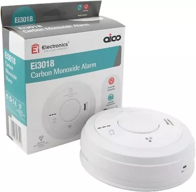 Aico Ei3018.EXP MAY 34.mains Carbon Monoxide Detector Alarmmains/batt Backup . • £33.99