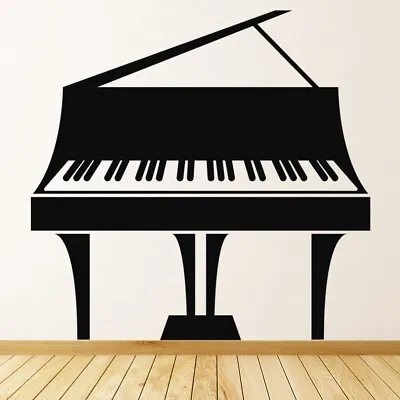 Grand Piano Musical Instruments Wall Sticker WS-19311 • £16.98