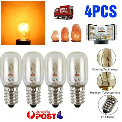 4PCS 15W E14 Salt Lamp Globe Bulb Light Bulbs Refrigerator Oven Replacement 240V • $10.93