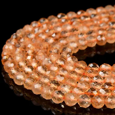 Honey Citrine Gemstone Grade AAA Micro Faceted Round 2MM 4MM Loose Beads (P64) • $7.99