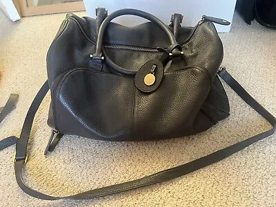 Pacapod Firenze Latte Grey Leather Baby Changing Bag • £50