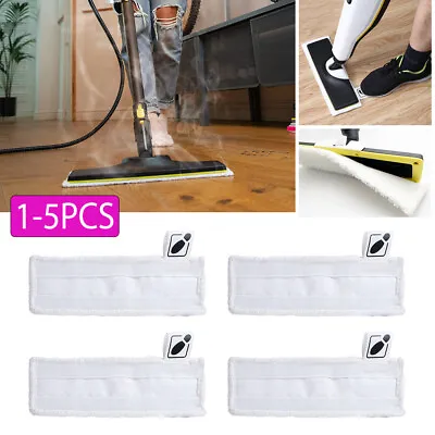 1-5x Terry Cloth Floor Cleaning Pad For KARCHER Steam Cleaner Mop SC3 SC4 SC5 • £3.36
