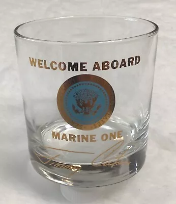 RARE President Jimmy Carter Welcome Aboard Marine One Cocktail Glass - Signature • $249.99