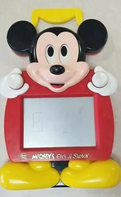 Mickey's Etch A Sketch Ohio Art Disney Mouse Toy USED AS IS  • $17.82