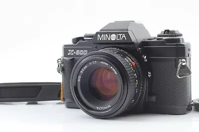 [Top MINT] Minolta X-500 SLR Film Camera Black MD Rokkor 50mm F1.7 Lens JAPAN • $219.99