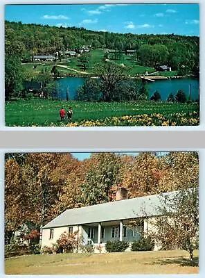 2 Postcards MENDHAM New Jersey NJ ~ Boy Scouts SCHIFF SCOUT RESERVATION C1960s • $6.78