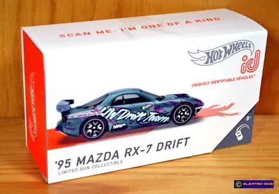 Hot Wheels Id '95 Mazda RX-7 Rotary Drift [Blue] LTD Run- New/Sealed/XHTF[E-808] • $54