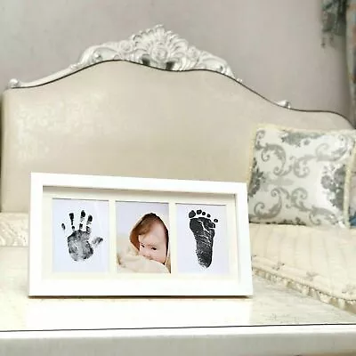 Baby Handprint And Footprint Photo Frame Kit For Newborn Boys And Girls Gifts UK • £15.95