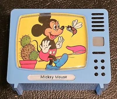 Vintage Plastiskop Mickey Mouse Slide Viewer TV Made In Germany Disney Rare Blue • $25