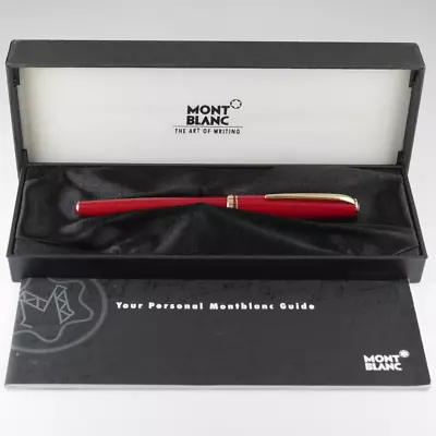 Montblanc Generation Red GT Fountain Pen F (used) With Box FREE SHIPPING • $249