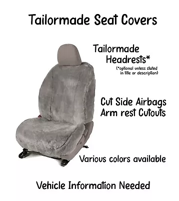 LUXURIOUS Australian Sheepskin Tailormade Seat Covers With Matching Headrests • $550