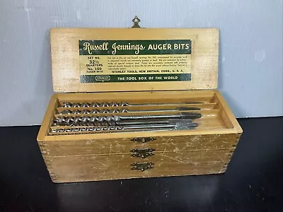 Vintage Russell Jennings Auger Bits Complete Set No 32- 1/2 Original Box Stanley • $89.99