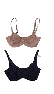 High Street Georgie Bra Striped Non Padded Underwired Full Cup • £6.95
