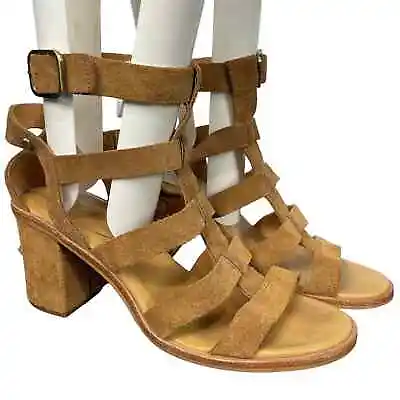 UGG Macayla Chesnut Suede Gladiator Heeled Sandal • $25