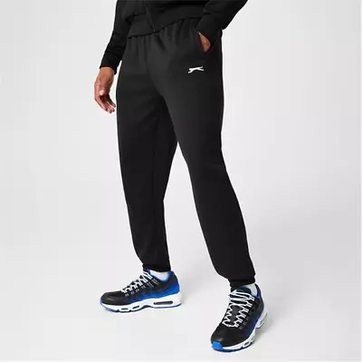 Slazenger Mens Cuffed Fleece Jogging Pants - Black / 4XL • $17.42