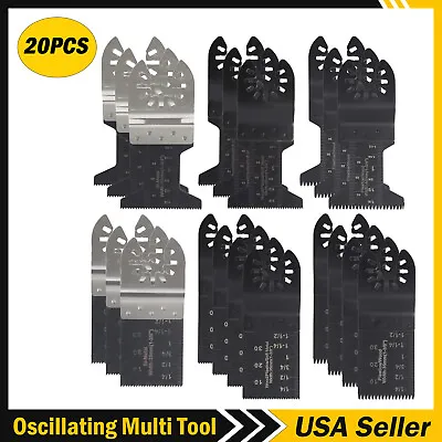 20PCS Multi Tool Oscillating Saw Blades For Dewalt Fein Multimaster Makita Bosch • $16.49