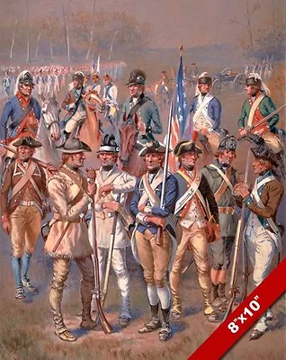 American Revolution Continental Soldier Painting History War Art Canvas Print • $14.99