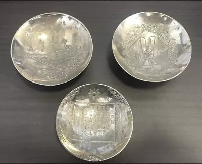 Antique Imperial Japanese Army Silver Cups Set Meiji 37 1904 • $380