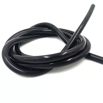 4mm (5/32 Inch) Silicone Vacuum Tubing Hose Line 2.5mm Wall Thick 6.5FT Black • $16.90