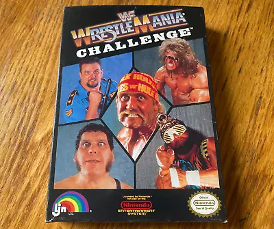 Oval Seal WWF WrestleMania Challenge Complete In Box Nintendo Nes Poster Nr-MINT • $5.50