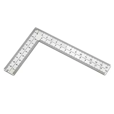 Stainless Steel L Shaped Ruler Carpenters Square Framing Measuring Tool 4 Inch • $21.24