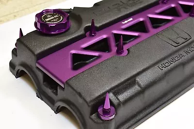 Vms Purple Engine Dress Up H22 Prelude Valve Cover Insert Washer Seal Spike Nut  • $84.95