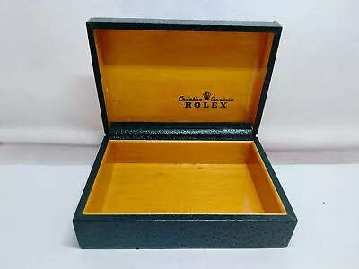 VINTAGE GENUINE ROLEX Green Watch Box Case No Inner Cushion 68.00.3 230820006yS • $117.38