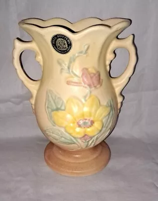 Hull Pottery Vase Magnolia Yellow Pink W-11-6 1/4   • £21.20