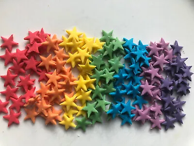 150 X Edible Sugarpaste Stars - Cake Topper Rainbow Colours • £5.49