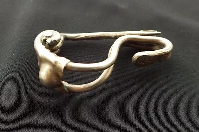 £20 • Buy Nice Decorated Silver Roman Fibula Brooch Bow Arch