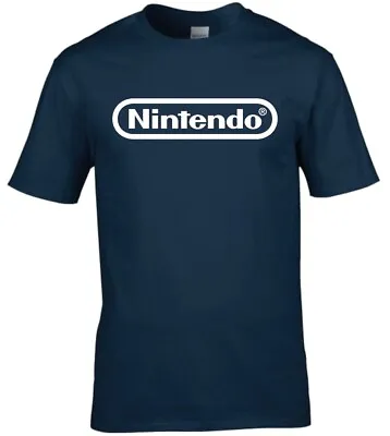 £12.49 • Buy Classic Retro 'Nintendo' Logo Premium Cotton T-shirt