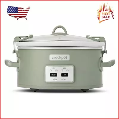 Crock Pot 6qt Cook And Carry Programmable Slow Cooker - Sage • $44.69