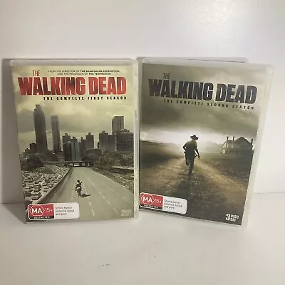 The Walking Dead - Complete Season 1 & 2 (DVD Region 4) VGC + Free Post • $16.99