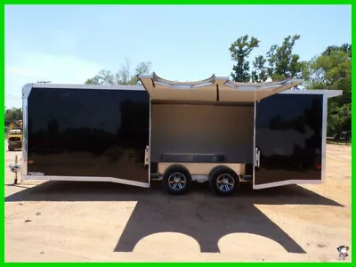 8.5 X 24 24ft Enclosed Cargo Racing Dragster Motorcycle Show Car Hauler Trailer  • $499.99