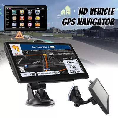 Car Truck GPS Navigation 7 Inch Touch Screen Lifetime Maps Spoken Direction US • $48.59