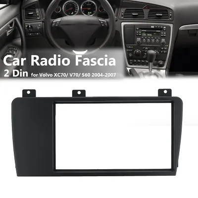 2 Din Car Stereo Radio Fascia Panel Surround Plate Frame For Volvo XC70 V70 S60 • $23.27