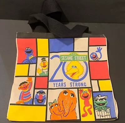 Sesame Street Tote Bag 20 Years Strong Big Bird Elmo Cookie Monster • $30