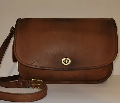 COACH 9790 Vintage City Bag British Tan Glove Tanned Leather Crossbody Bag USA • $100