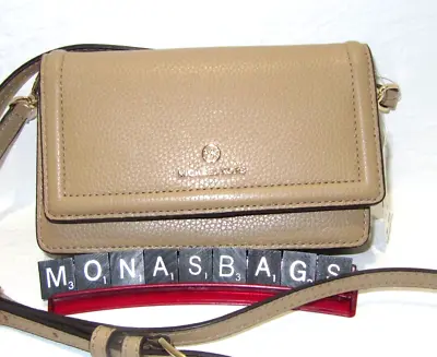 Michael Kors Jet Set Charm Small Phone Crossbody Bag Camel Leather NWT $158 • $75.99