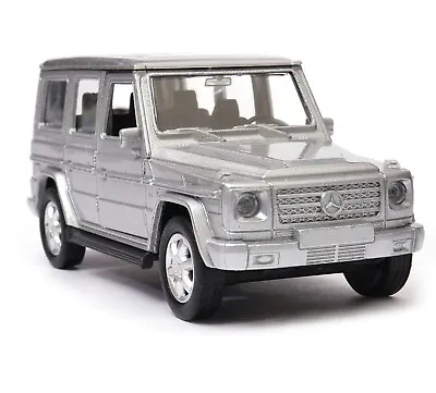 Mercedes-Benz G-Class Germany Luxury Car Model Diecast Toy Silver 1:34 Welly • £11.65