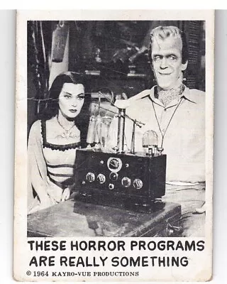 THE MUNSTERS Non-Sport Card #10 Leaf Brands U.S.A. 1964 Kayro-Vue Productions TV • $35.99