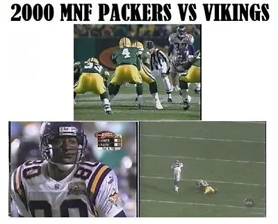 2000 MNF - Green Bay Packers Vs Minnesota Vikings DVD Classic • $14.95