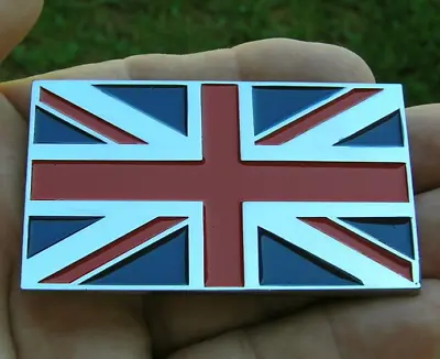 UNION JACK FLAG METAL CAR BADGE Chrome Emblem Suit FORD Focus Ranger • $51.99