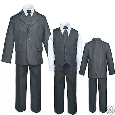 $42.98 • Buy New Baby,Toddler & Boy Easter Formal Wedding Party Tuxedo Suit Blue Gray S-18,20