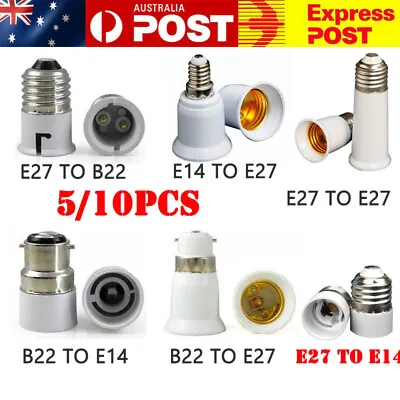 5/10Pcs B22 To E27 Light Socket Adapter Bayonet Lamp Base To MR16/E40 Bulb Screw • $10.99