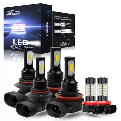 For Mazda CX-9 2013-2015 Combo LED Headlight High Low Beam Fog Light Bulbs Kit • $39.99